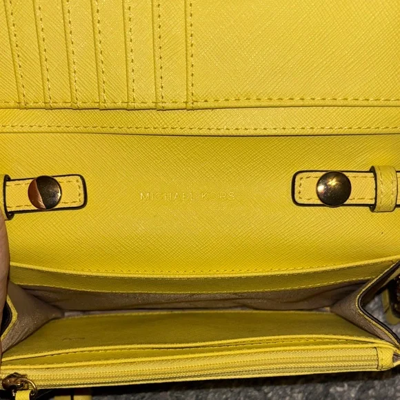 Michael Kors Vibrant Yellow Crossbody Bag - Picture 4 of 4
